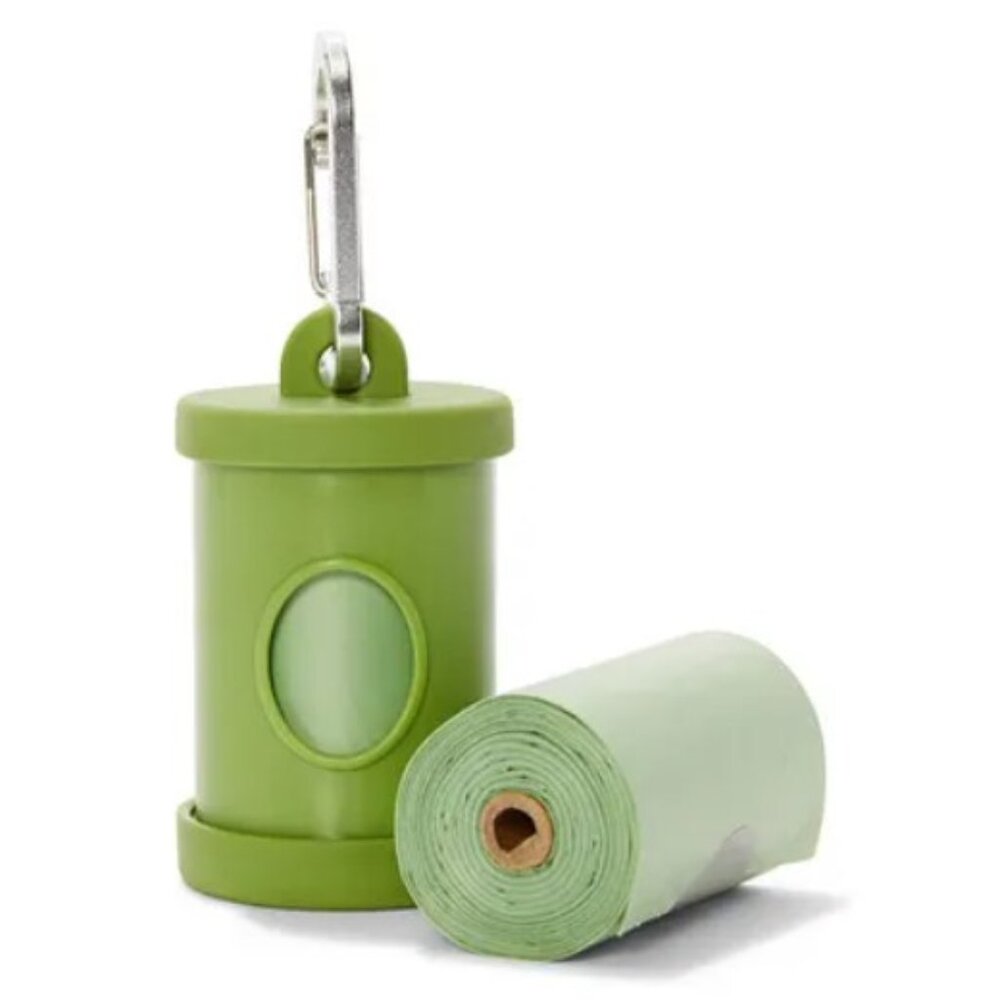 Dog Waste Bag Dispenser & 2 Refill Rolls